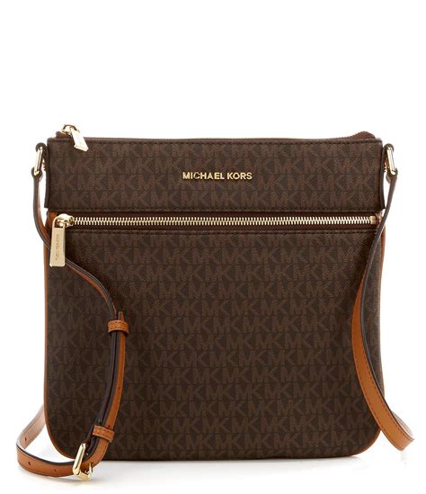 michael michael kors bedford flat crossbody brown|michael michael kors bedford flat crossbody .